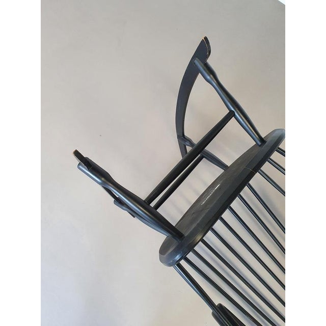 Black Rocking Chair by Lena Larsson for Nesto, 1960s For Sale - Image 5 of 14