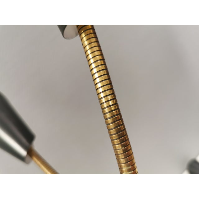 Wall Lamps with Brass Arms, Danish, 1970s, Set of 2 For Sale - Image 12 of 13