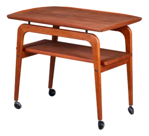 Teak Bar Cart by Arne Hovmand-Olsen for Mogens Kold, 1960s