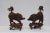 Mid 18th Century Mid 18th Century Chinese Carved Wood Foo Dogs - a Pair For Sale - Image 5 of 6