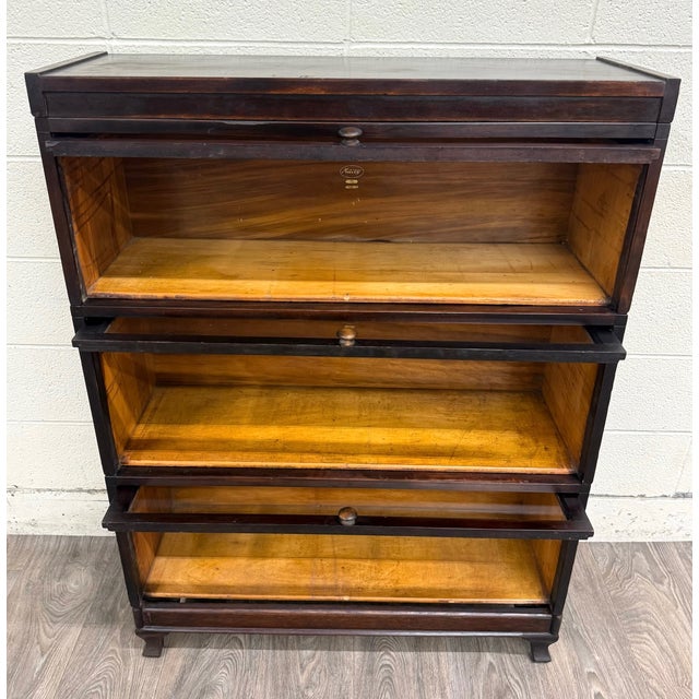 Antique Macey Barrister Bookcase Lawyer Bookcase For Sale - Image 12 of 18