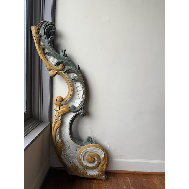 French 18th Century Scroll Motif Artifact For Sale - Image 3 of 6