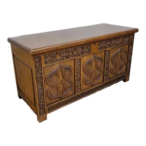Early 20th Century Carved Trunk