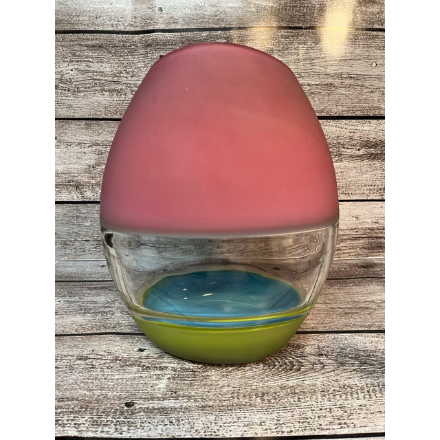Jaime Harris Blown Glass Vase For Sale In Philadelphia - Image 6 of 11
