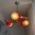 Mid-Century Space Age Orange Wood and Glass Sputnik Chandelier, 1960s For Sale - Image 6 of 11