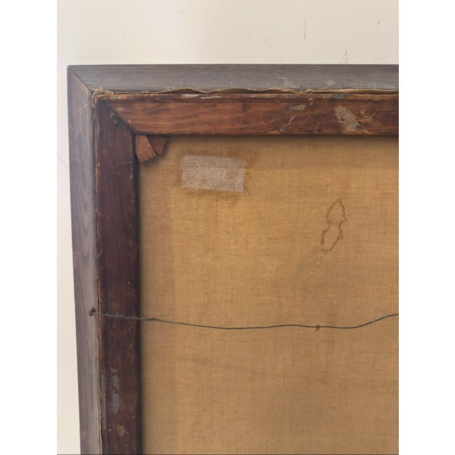 Vintage City Building Painting For Sale - Image 10 of 11