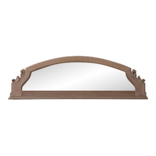 19th Century France Louis XVI Amber Wood Mirror For Sale