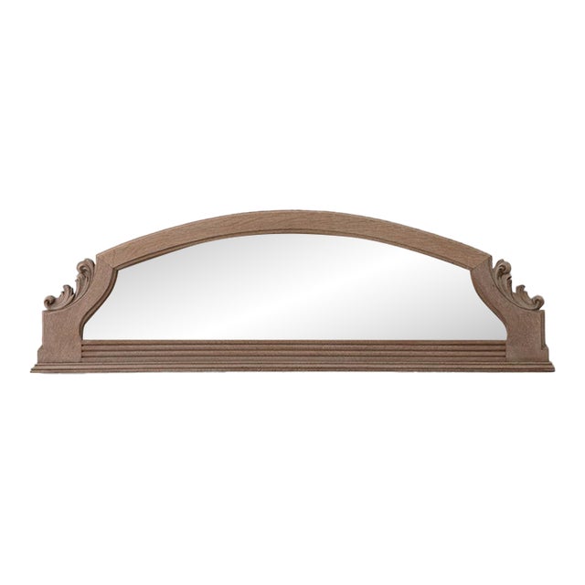 19th Century France Louis XVI Amber Wood Mirror For Sale