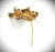 Transparent Antique 14k Top Gold and Crystal Star Pin For Sale - Image 8 of 9