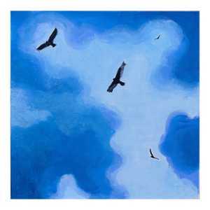Original Painting Kettle of Birds by Joseph Christy