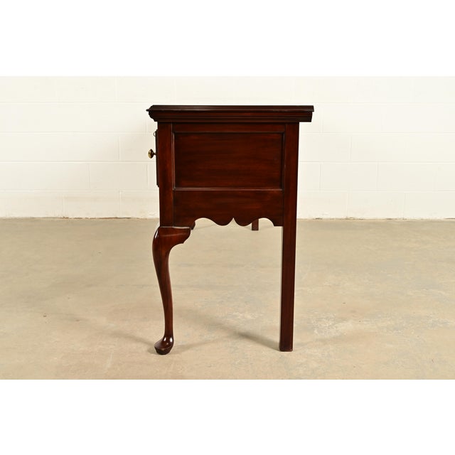 Henkel Harris Queen Anne Solid Mahogany Sideboard Credenza For Sale - Image 11 of 15