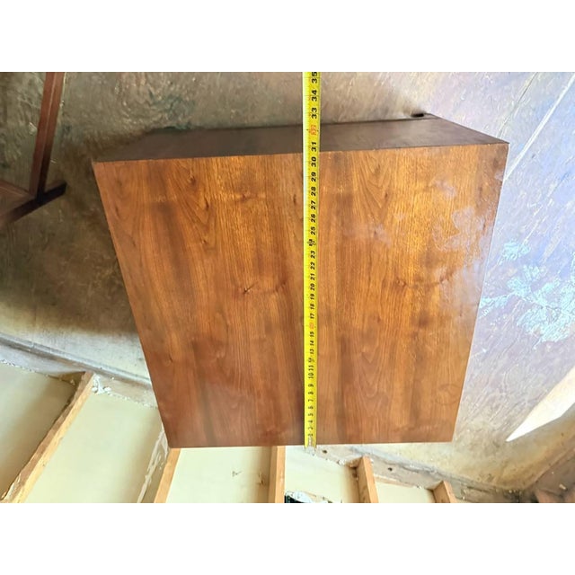 Mid Century Modern Walnut Nightstand Bed Side Cabinet For Sale - Image 16 of 17