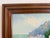 Mediterranean Coastal Village Oil Painting Seascape Landscape, Italian Riviera For Sale - Image 4 of 6