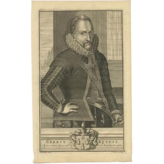 Gerrit Reynst Governor-General of the Dutch East Indies, 1726, Paper For Sale - Image 6 of 6