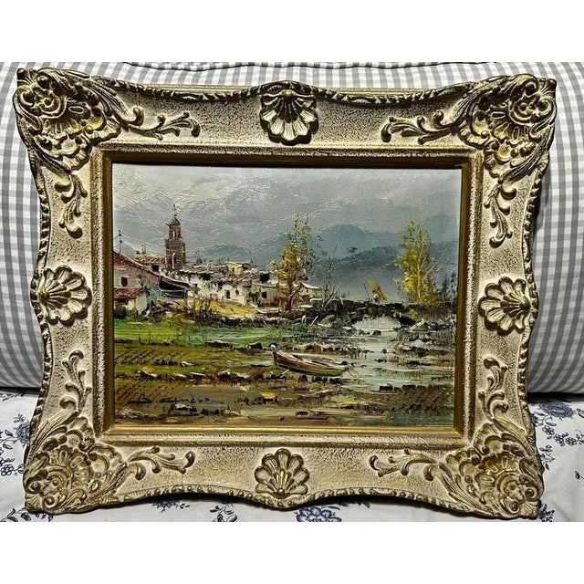 Spanish School Artist, Landscape, 20th Century, Painting, Framed For Sale - Image 3 of 8