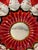 Vintage French Ruby Red & Clear Art Glass Ashtray With Dark Green Accent Detailing For Sale - Image 9 of 9