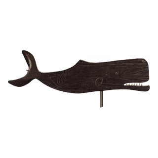 Vintage Whale Wall Art Print - Nautical Folk Art by Albert Ryder, 24" X 16" For Sale