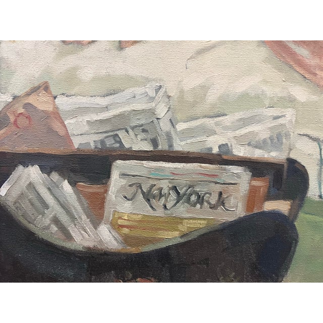 1972 Vintage O/C Sleeping Man Painting For Sale - Image 9 of 12