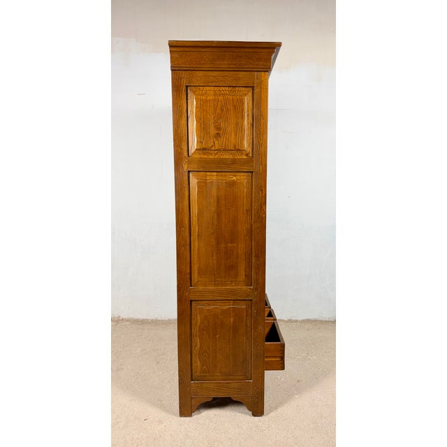 Spanish Oak Rustic Wooden Cabinet, Circa 1940s For Sale - Image 13 of 15