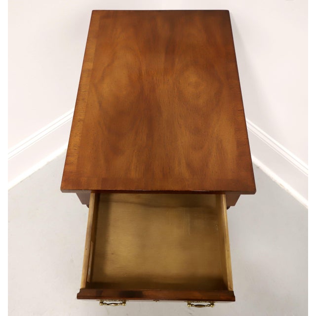 Wellington Hall Banded Mahogany Georgian Single Drawer End Side Table For Sale In Charlotte - Image 6 of 10