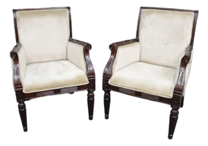 Baker Milling Road Sheraton Style Club Chairs