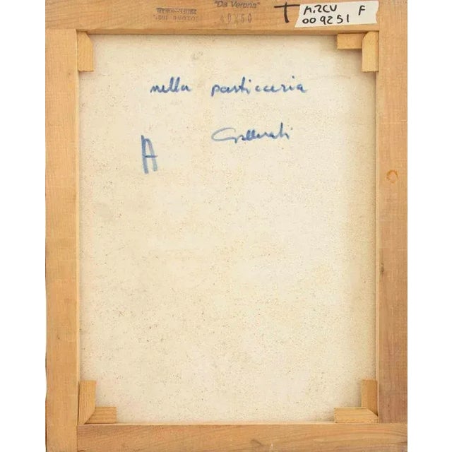 Alberto Gallerati, In the Pastry Shop, Oil on Canvas, 1970s For Sale - Image 4 of 5