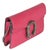 Contemporary Pink Dollar Calfskin Crystal Super Mini Dionysus Flap For Sale - Image 3 of 9