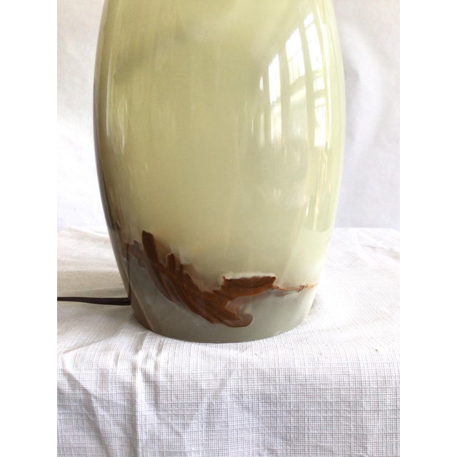 1960s 1960s Natural Onyx Stone Tabletop Lamp For Sale - Image 5 of 7
