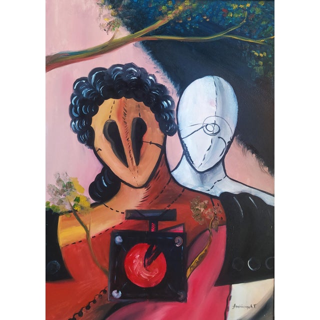 “Sur” (2025) — an original oil painting on canvas by artist Tetiana Andriyovych. Size: 27.5 × 19.6 in (70 × 50 cm) Medium:...