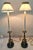 Pair of Late 20th Century Egyptian Revival Style Brass Candlestick-Form Buffet or Table Lamps For Sale In Washington DC - Image 6 of 12