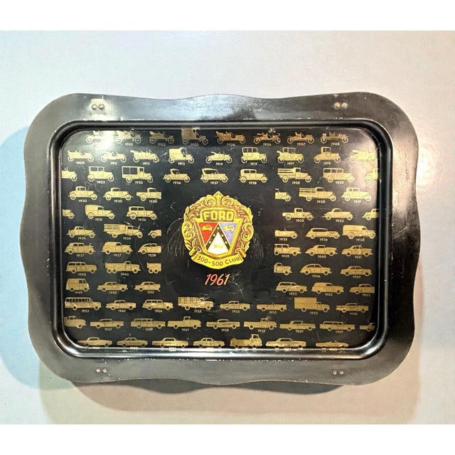 Rare Ford 300-500 Club Sales Award Tv Trays, Vintage Ford Dealership Memorabilia, 1960s Automotive Collectible, Vintage Home Decor For Sale - Image 11 of 12