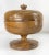 We are selling this nice little turned wood treenware style bowl that appears to be made of olivewood with a cover and...