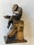 Mid Century Heavy solid bronze monkey/ Chimpanzee reading a book. Measuring about 7” tall. Use as a bookend or display...