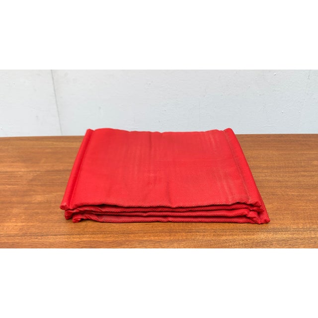 Postmodern Kreuzschwinger Red Chair Pad by Till Behrens, 1980s, Set of 4 For Sale - Image 9 of 18
