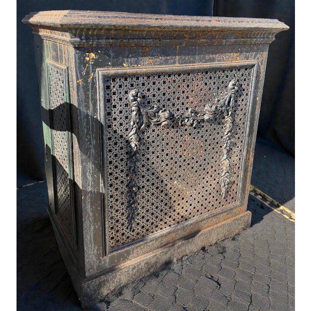 Antique Cast Iron Fireplace, 1900s For Sale - Image 4 of 4