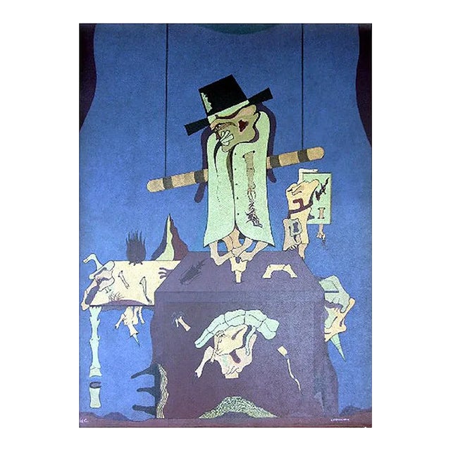 Ash-4 Lithograph by Jorge Camacho, 1974 For Sale