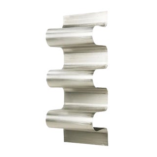 Silver Wave Bookshelf by Julien Vidame For Sale