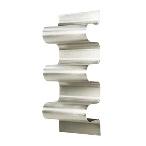 Silver Wave Bookshelf by Julien Vidame