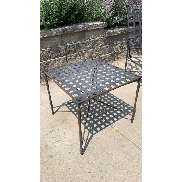 Mid-Century Modern Mid 20th Century Janus Et Cie Amalfi Mario Papperzini for Salterini Style Outdoor Patio Side Table, Attributed For Sale - Image 3 of 5