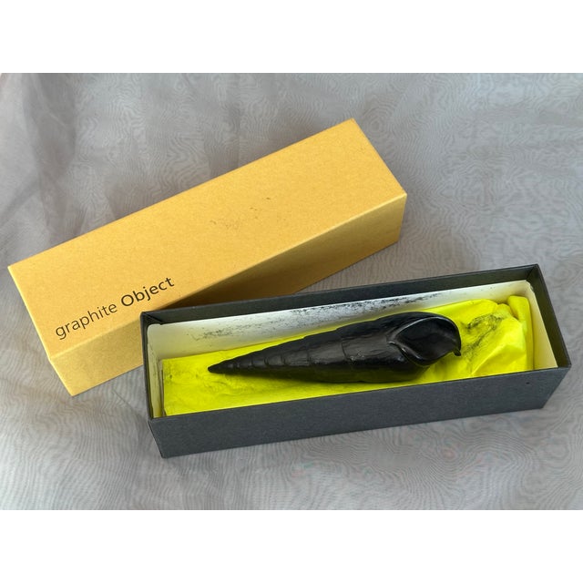 Graphite Shell Sculpture by Agelio Batle For Sale - Image 4 of 10