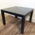 Ebony Ebonized Oak Square Parsons Side or Coffee Table With Cerused Grain For Sale - Image 8 of 12