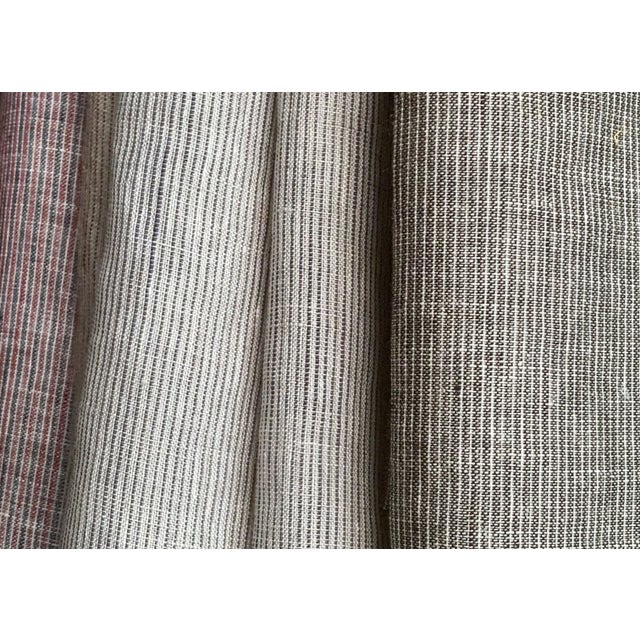 Contemporary Plum Textiles Shale Ecru Linen For Sale - Image 3 of 4