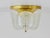 1970s Mid-Century Brass and Glass Flush Mount from Limburg, Germany, 1970s For Sale - Image 5 of 11