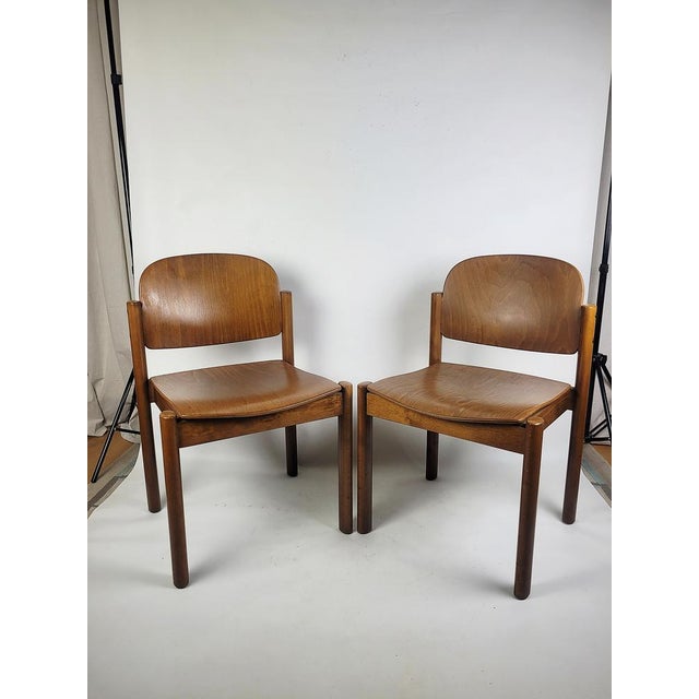 Vintage Chairs in Wood from Kush & Co, 1970s, Set of 2 For Sale - Image 11 of 14
