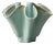 Ceramic Model 9005 Vase in Celadon Green by B. Letalle for Saint Clément, 1960s For Sale