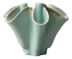 Ceramic Model 9005 Vase in Celadon Green by B. Letalle for Saint Clément, 1960s