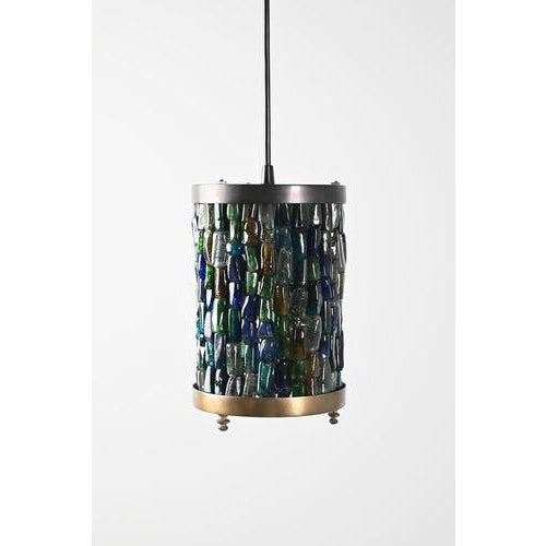 Vintage Pendant Light in Brass For Sale - Image 5 of 11