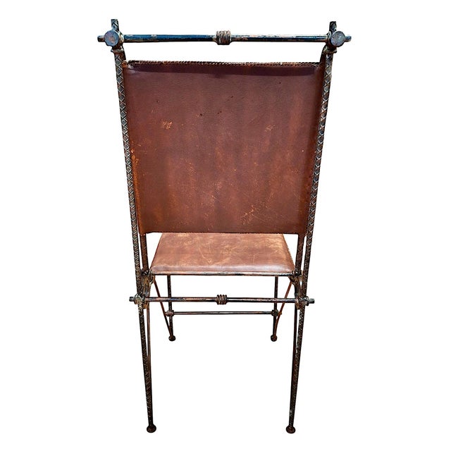 1980s Pair of Ilana Goor Brutalist Chairs For Sale - Image 5 of 16