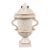 Mid 20th Century Italian White Glazed Ceramic Lidded Urn For Sale