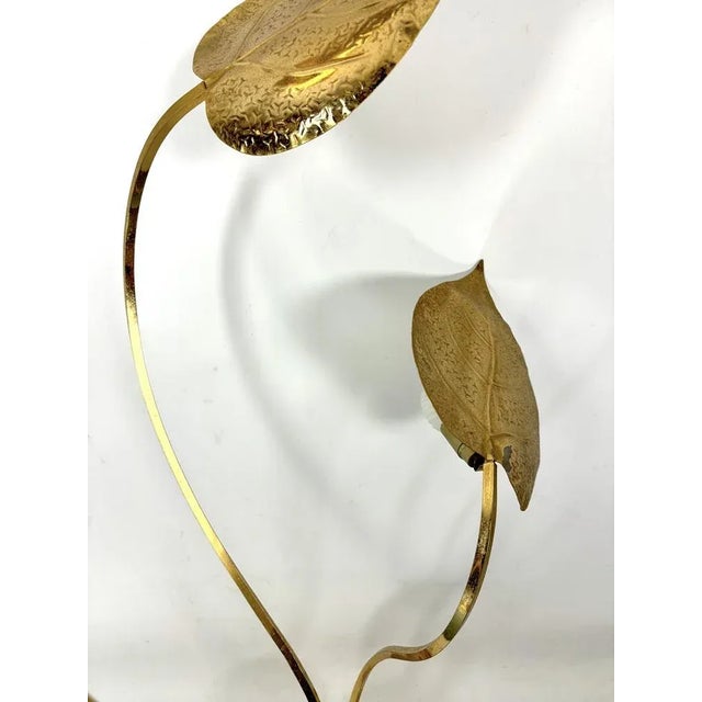 1970s Italian Brass 3-Arm Floor Lamp by Tommaso Barbi, 1970s For Sale - Image 5 of 12